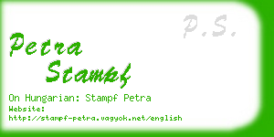 petra stampf business card